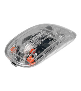 Dexim MW-002RT 2.4Ghz & BluetoothKablosuz Şarj Edilebilir Şeffaf Sessiz Mouse-DMA025