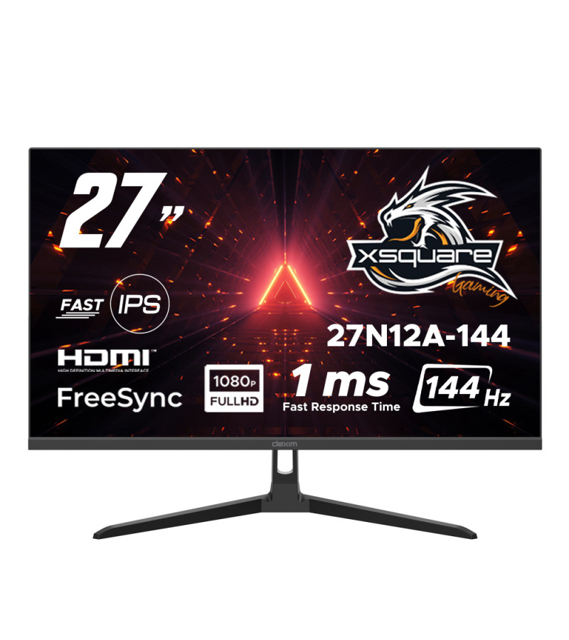 Dexim 27N12A-144 27'' 144Hz 1ms (Hdmı+Dp) Freesync Adaptive Sync Full Hd  Fast IPS Gaming  Monitör